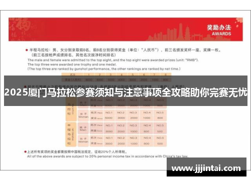 2025厦门马拉松参赛须知与注意事项全攻略助你完赛无忧